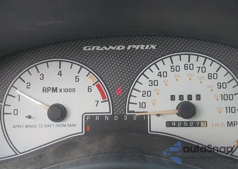 2003 Pontiac Grand Prix Gtp z USA, uszkodzony, nr VIN 1G2WR52143F117041